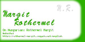 margit rothermel business card